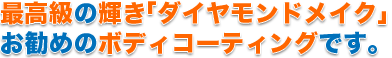 最高級の輝き「ダイヤモンドメイク」